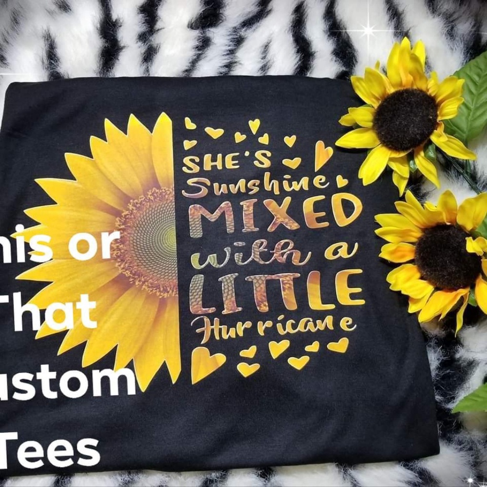 Custom made Sunflower tee